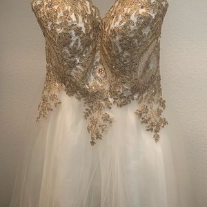 Stunning Strapless Prom or Evening Dress, Size M